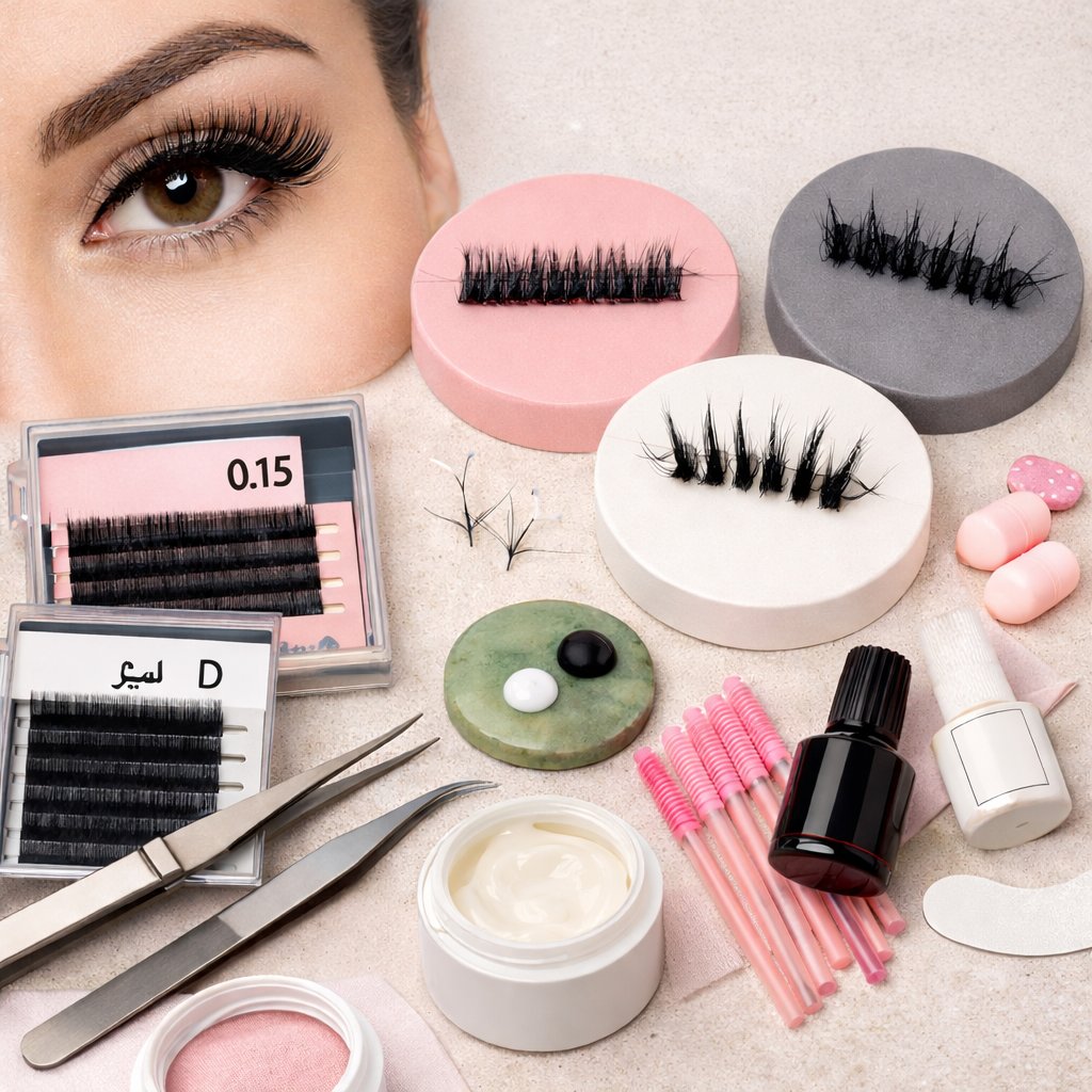 مژه اکستنشن کلاسیک با ضخامت 0.15